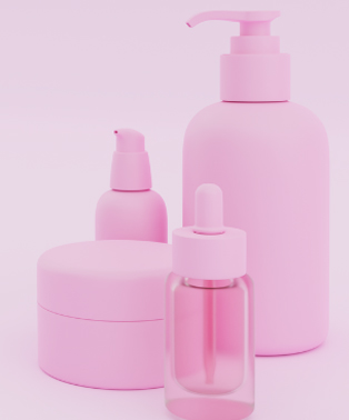 Final product using pink pigment