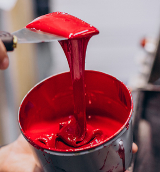 Process of fabrication red color